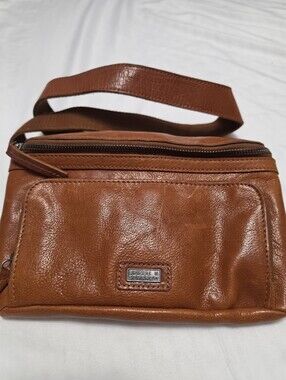 Spikes & Sparrow Brown Leather Crossbody Bag